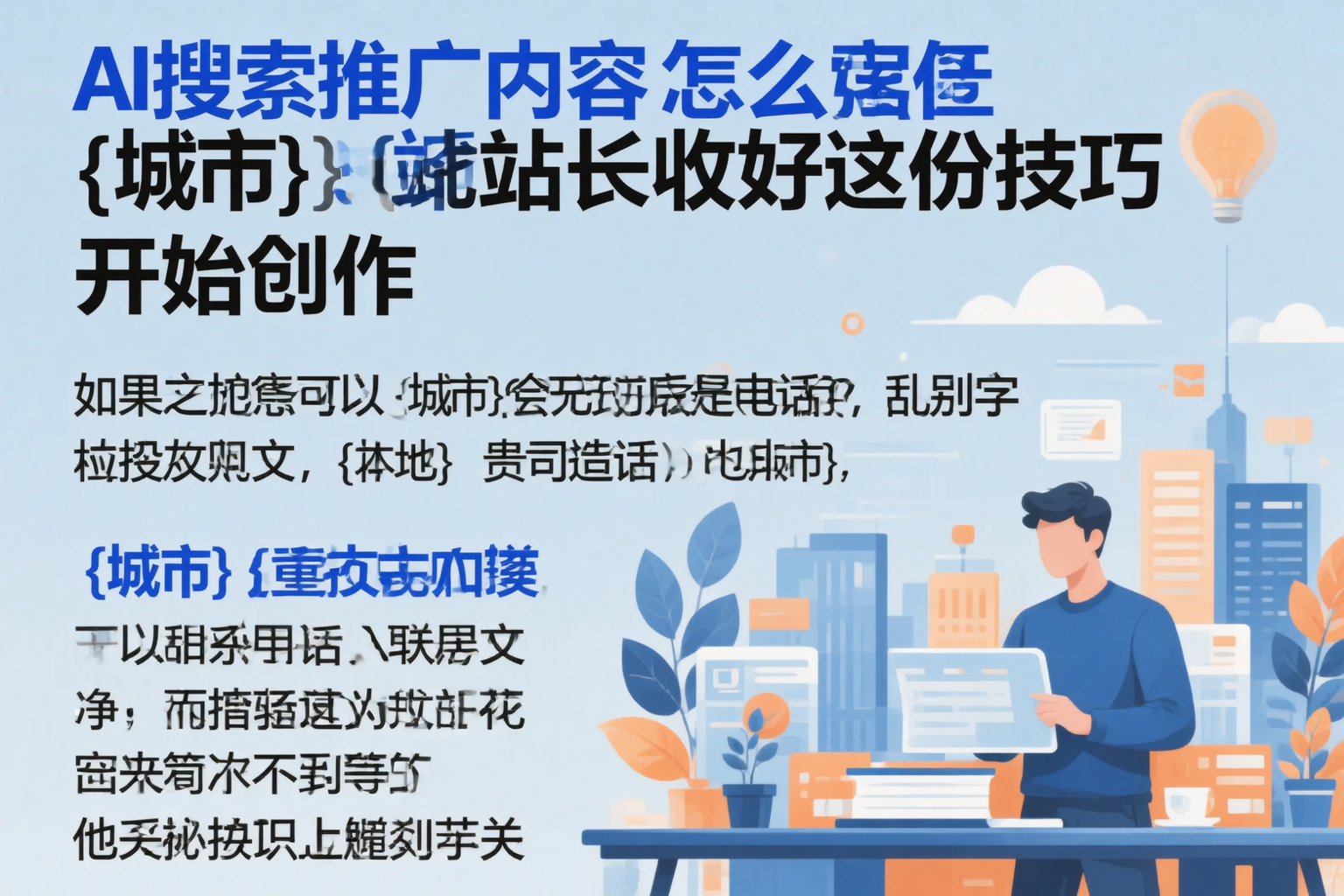 AI搜索推广内容怎么写？双河站长收好这份技巧