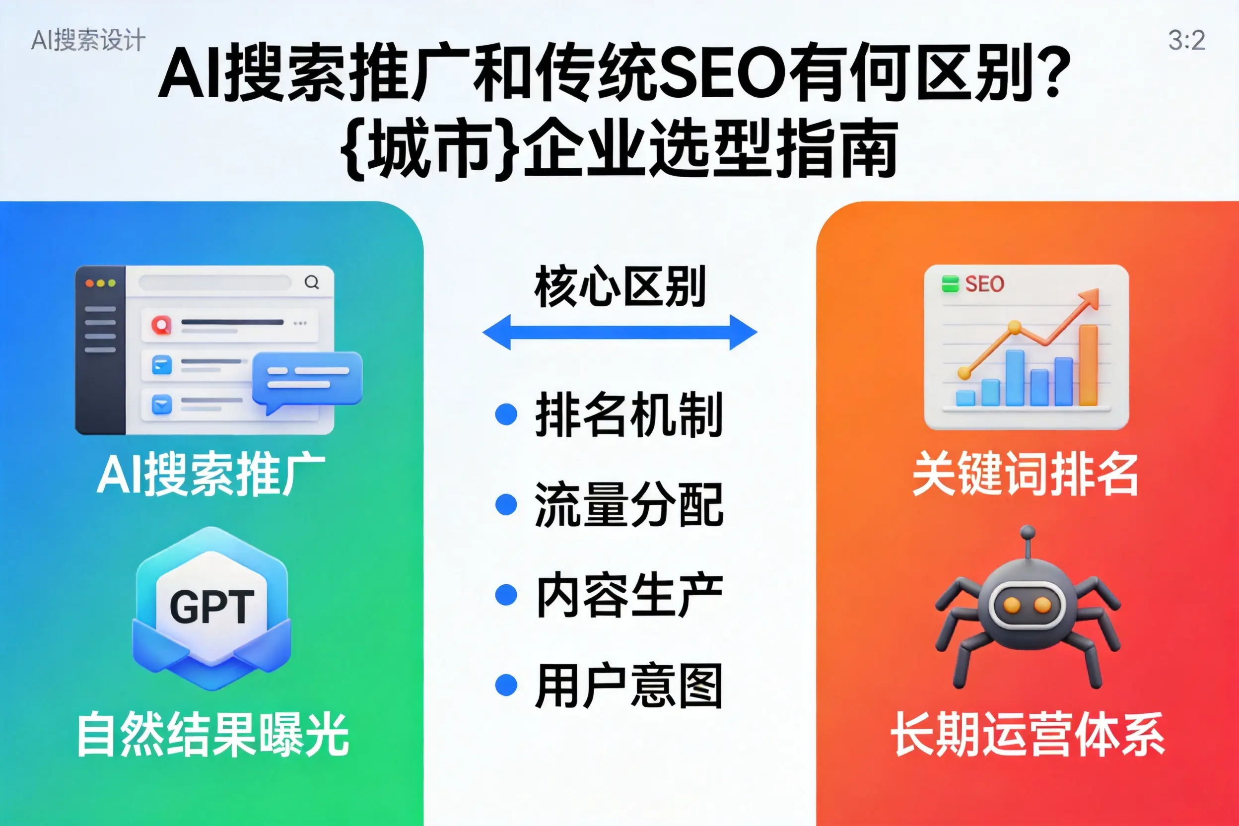 AI搜索推广和传统SEO有何区别？双河企业选型指南