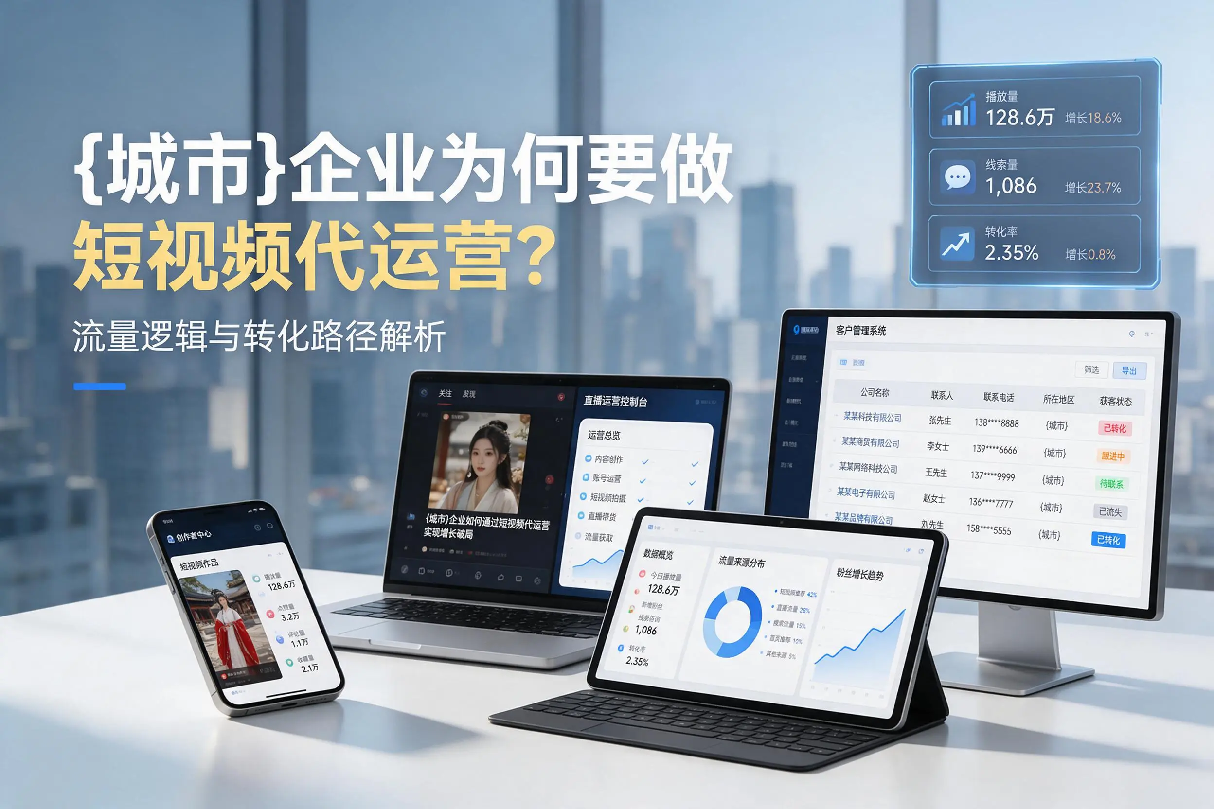 双河企业为何要做短视频代运营?流量逻辑与转化路径解析