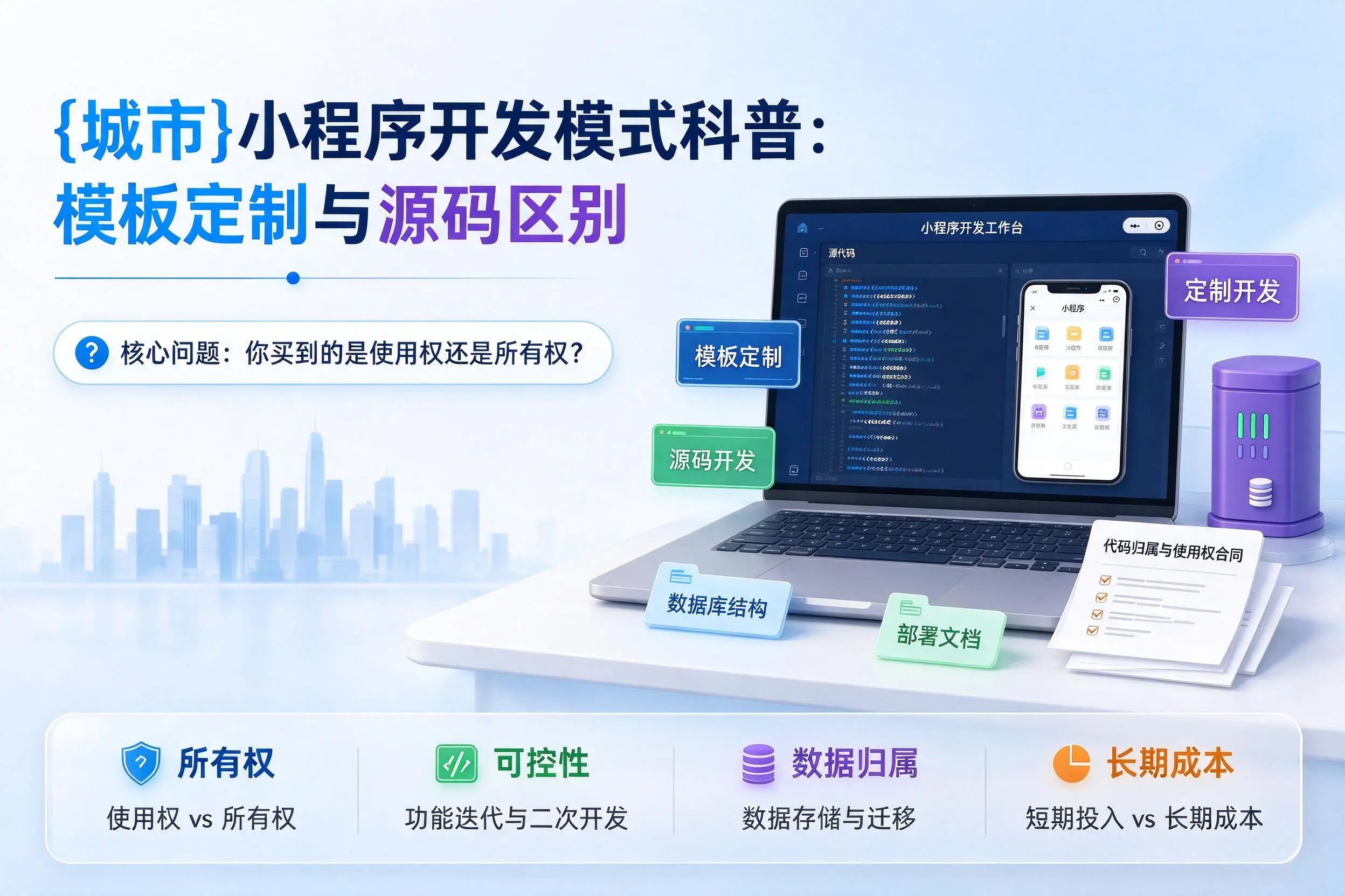 双河小程序开发模式科普:模板定制与源码区别