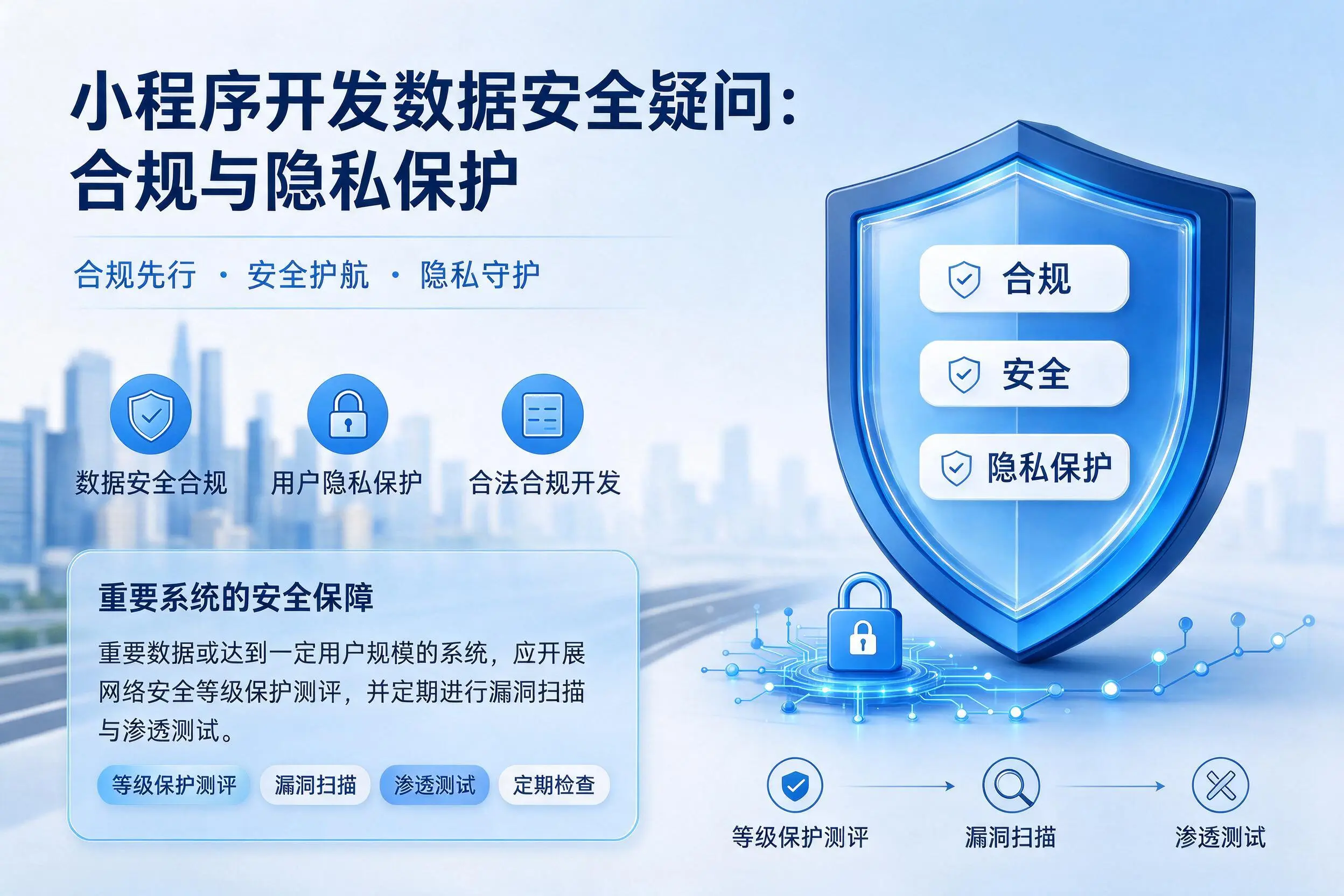 双河小程序开发数据安全疑问：合规与隐私保护