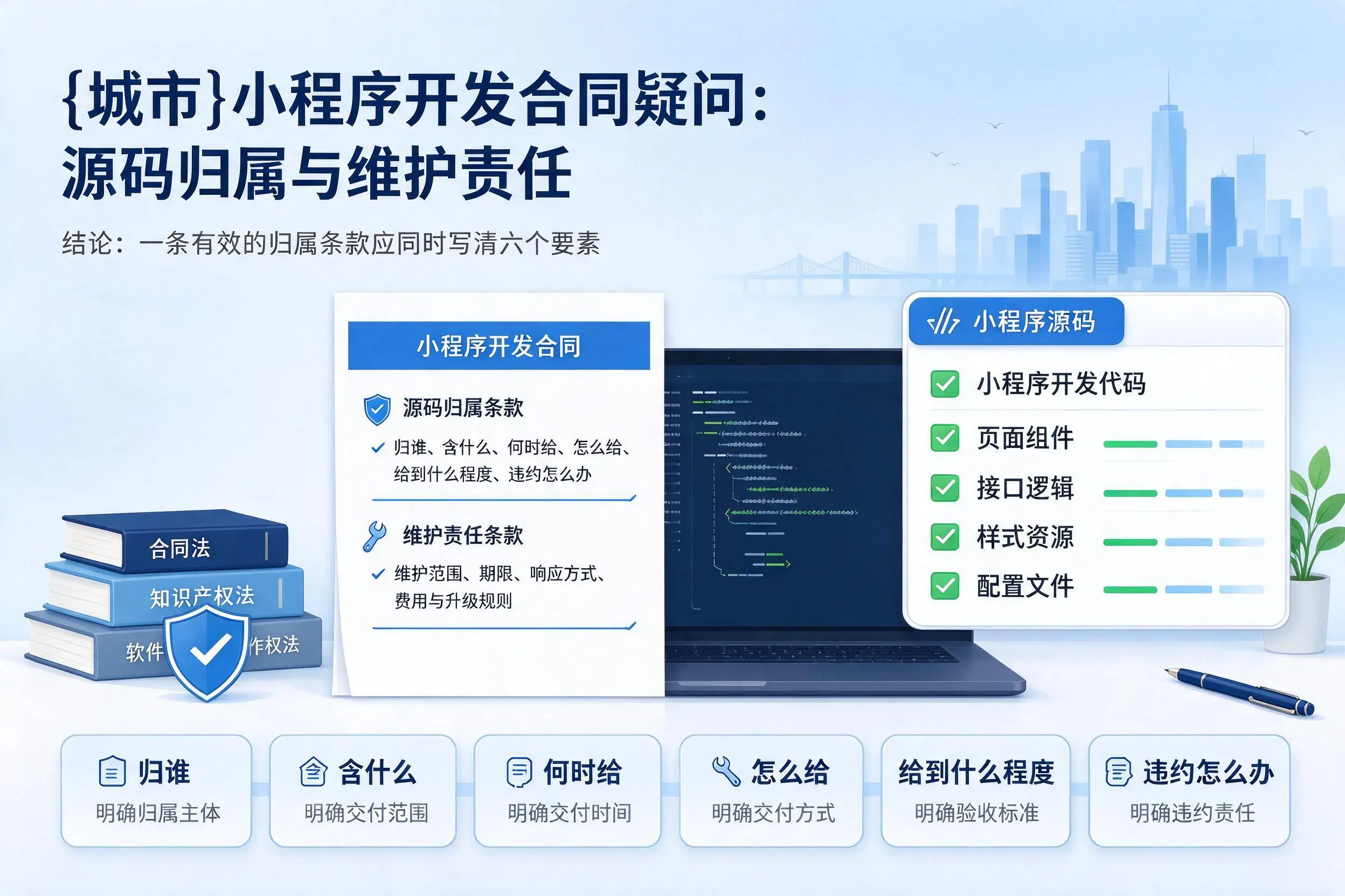 双河小程序开发合同疑问:源码归属与维护责任