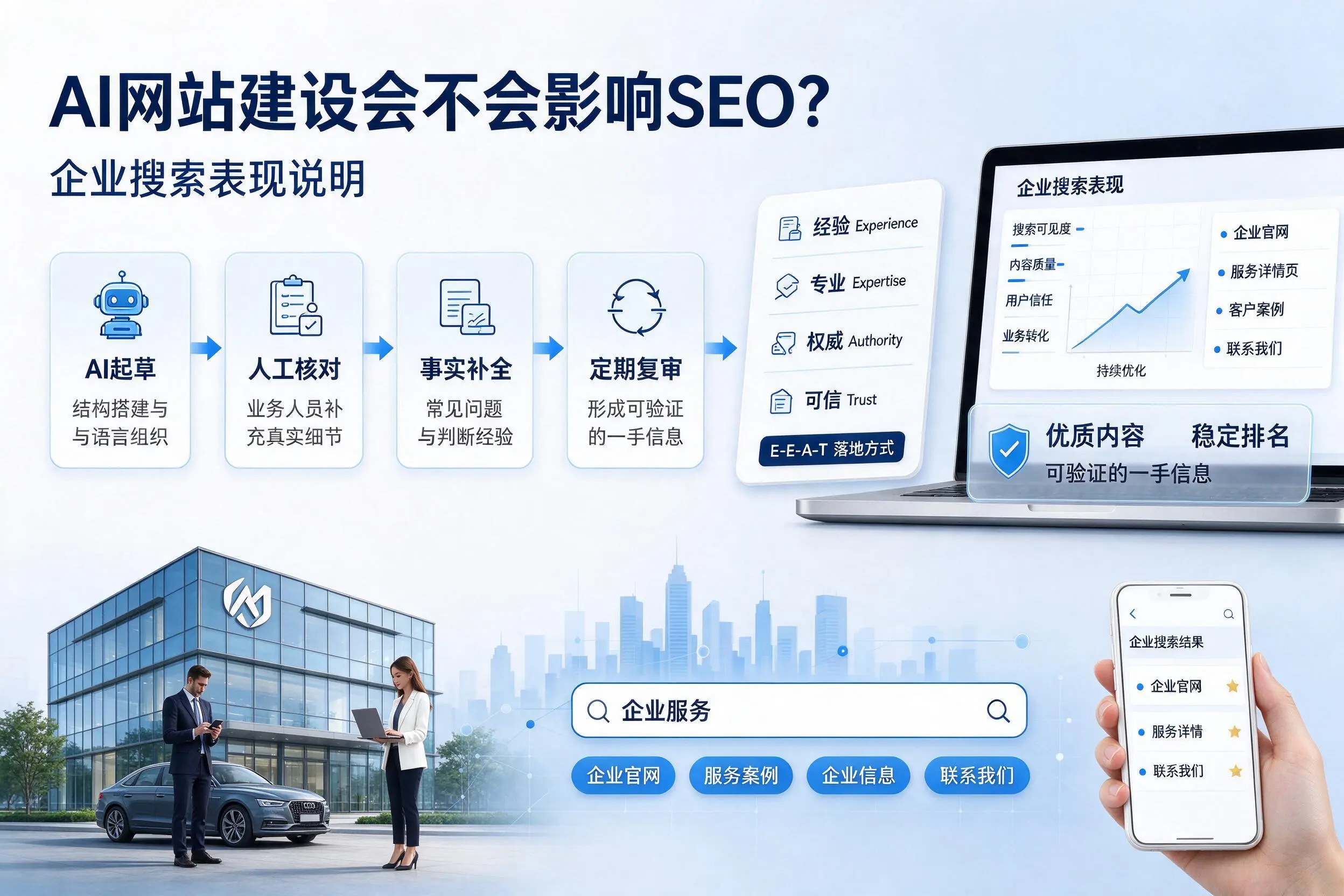 AI网站建设会不会影响SEO？双河企业搜索表现说明