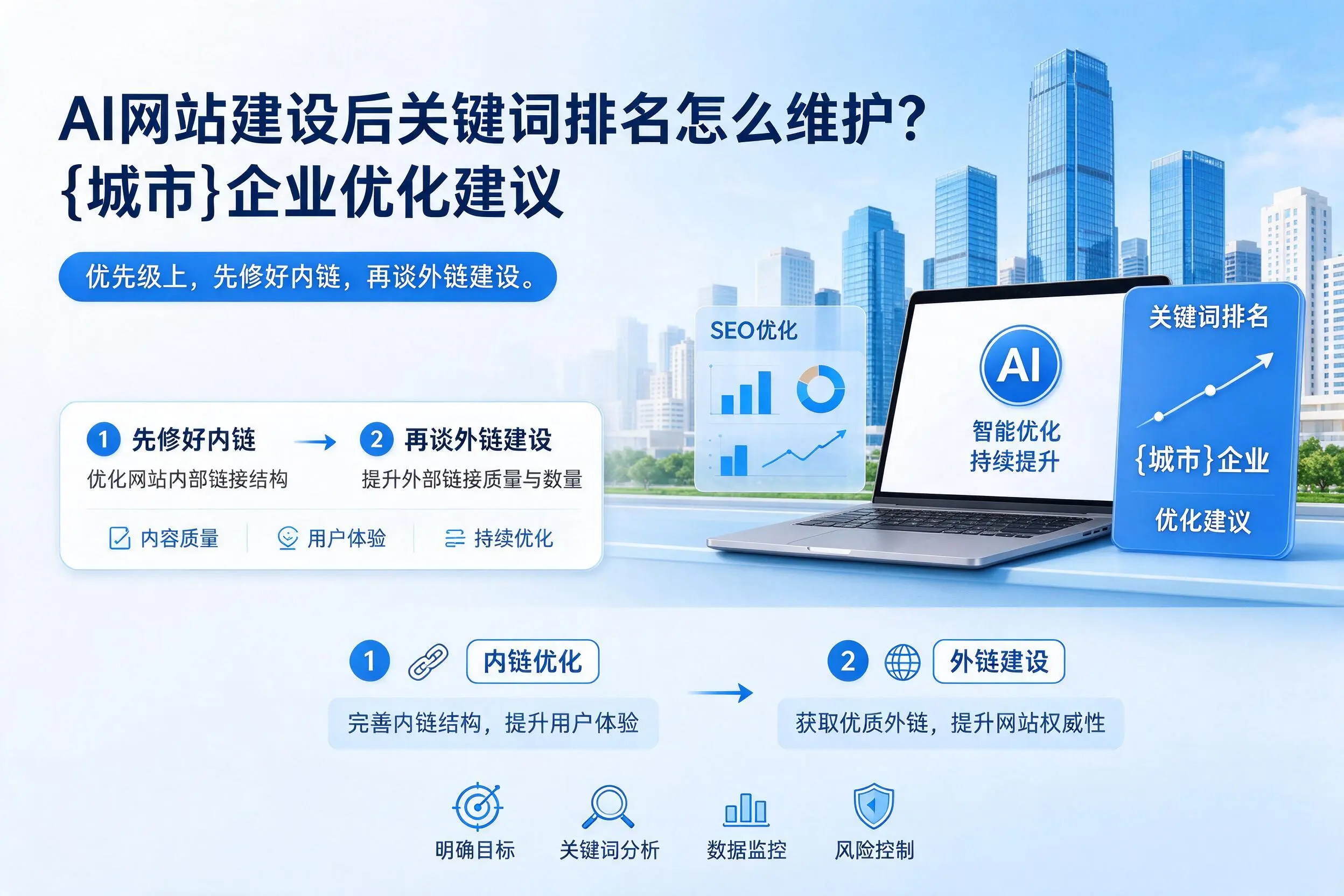 AI网站建设后关键词排名怎么维护?双河企业优化建议