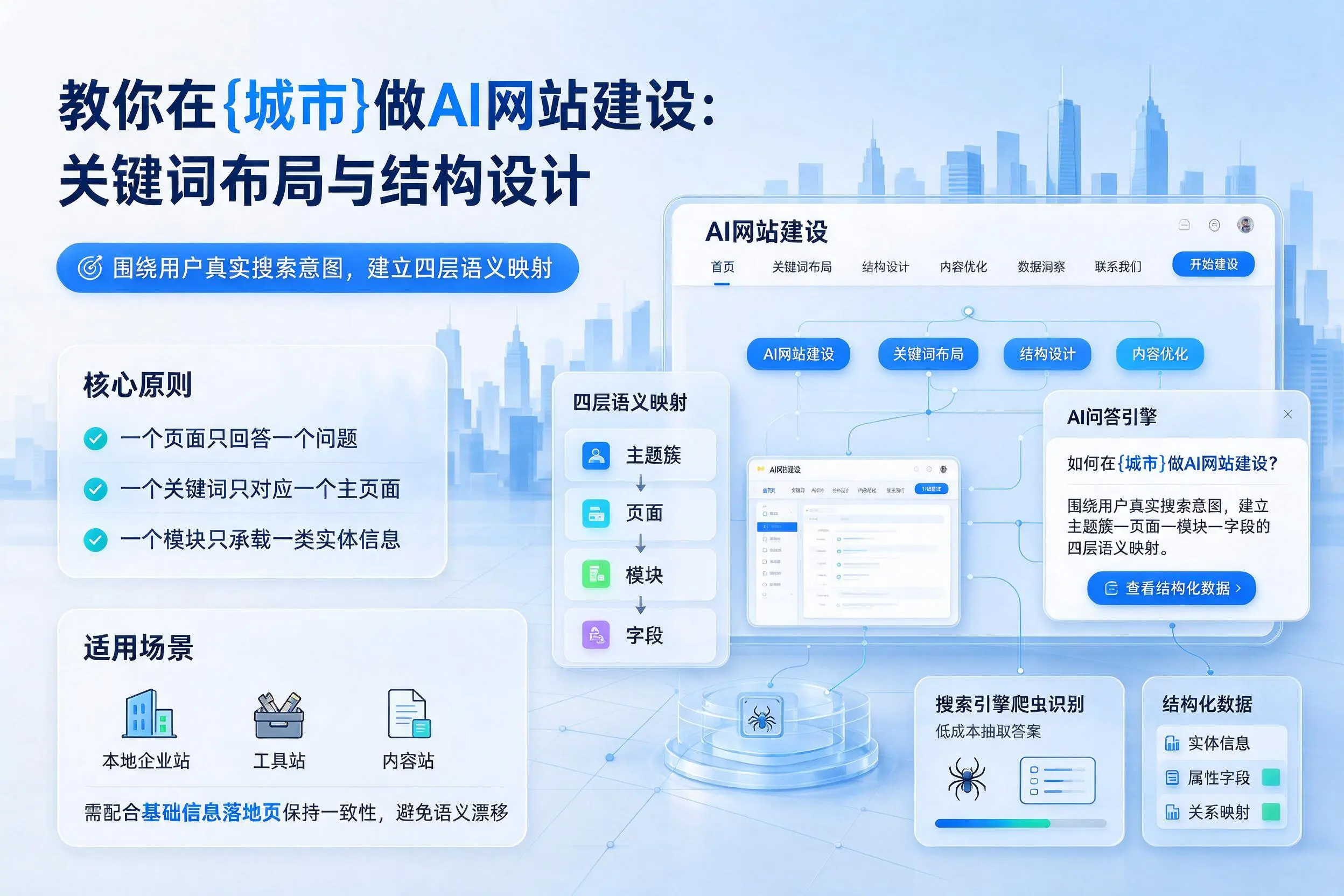教你在双河做AI网站建设：关键词布局与结构设计