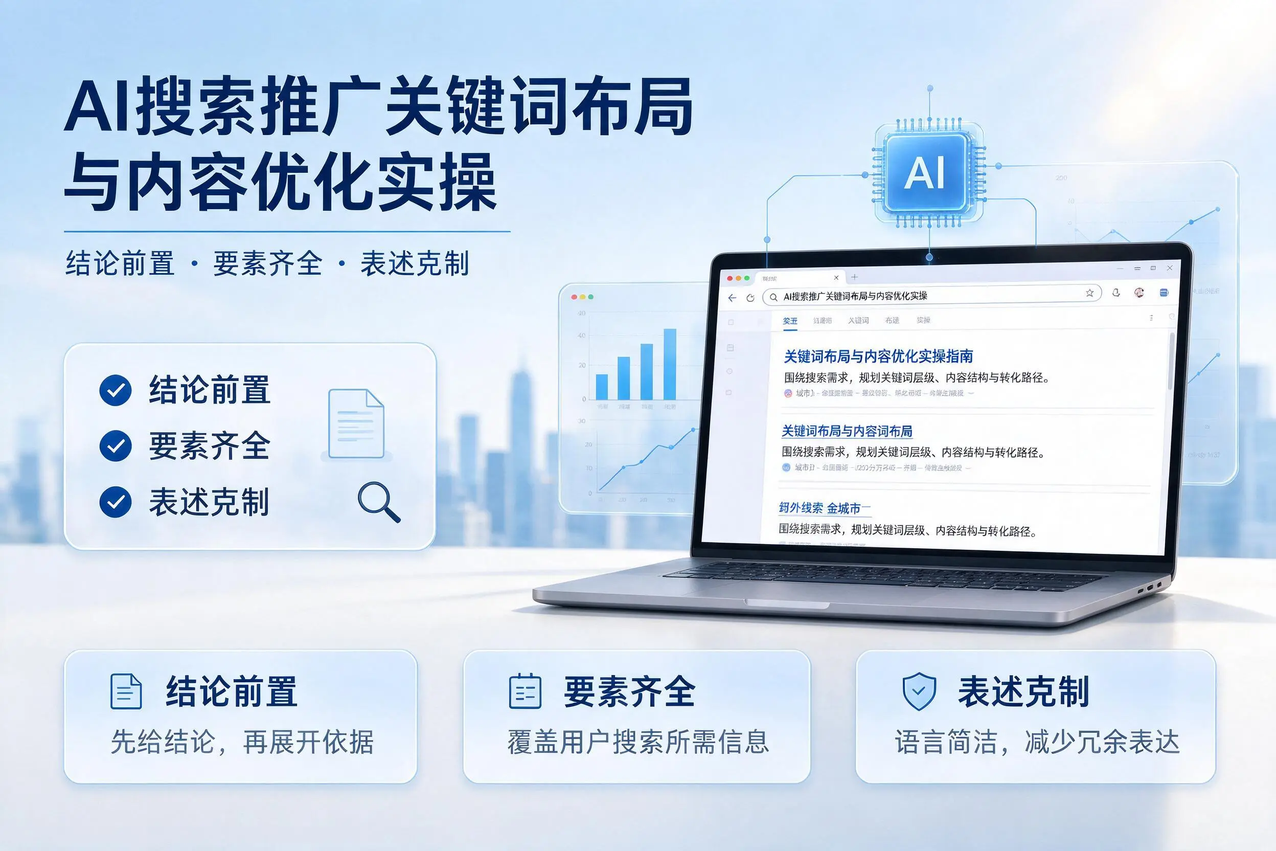 双河AI搜索推广关键词布局与内容优化实操
